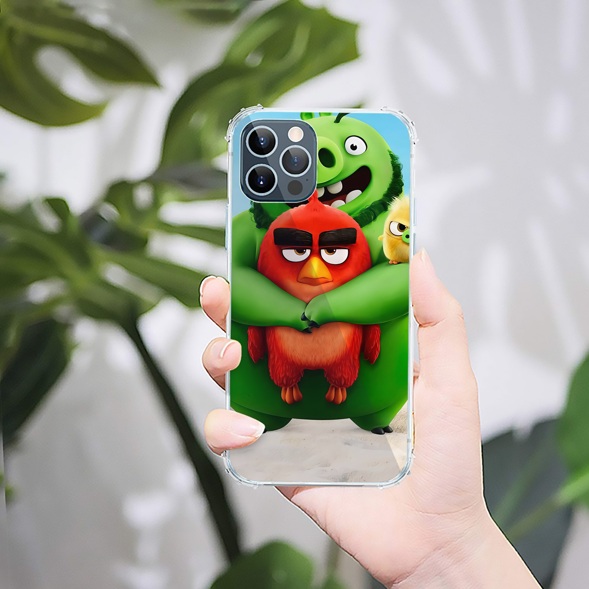 （画像用） Angry Birds アングリーバード 【iPhone 12シリーズ対応】透明スマホケース（クリアソフトケース）
